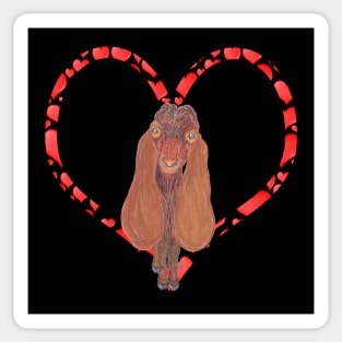 DAMASCUS GOAT HEART Sticker